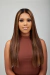 Lace front HD cabelo humano mechas lisa pronta entrega - izalacewigs