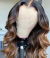 Lace front hd cabelo humano natural morena iluminada personalizada - loja online