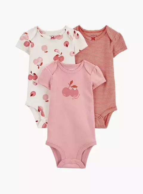 Carter´s Pack 3 Bodies Mangas Cortas (1R320410) - comprar online