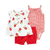Carter´s Set 3 Piezas Body Musculosa. Remera con Volados y Short "Flores" (1O952810)