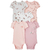 Carter's Pack 5 Bodies mangas cortas "Conejitos" (1Q339510)