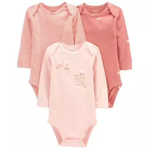 Carter´s Pack 3 Bodies Mangas Largas (1P567910) - comprar online