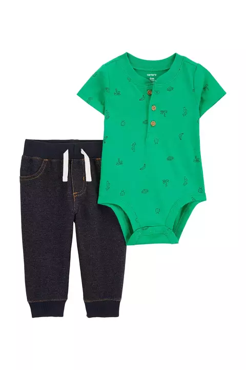 Carter´s Set 2 Piezas Body mangas cortas y Pantalón (1Q429410) - comprar online