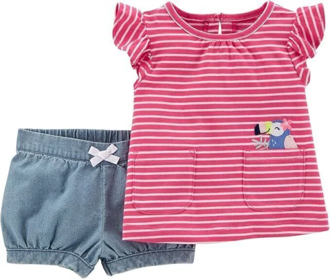 Carter´s Set 2 Piezas Remera Musculosa y Short Tucan (239G611) - comprar online