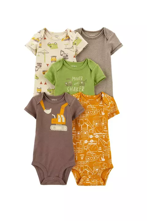 Carter´s Pack 5 Bodies mangas cortas "Construccion" (1Q124610) - comprar online