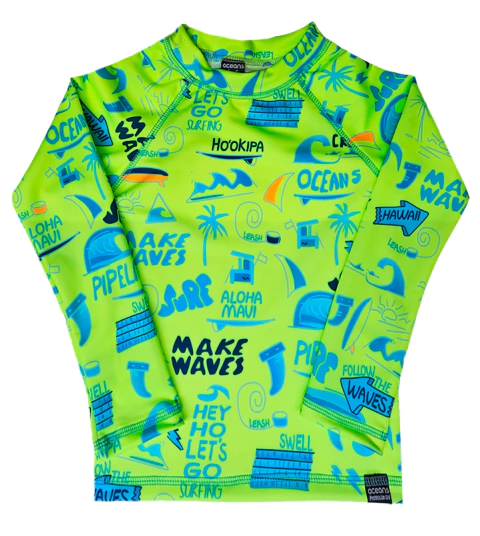 Remera ML Follow the Waves Amarilla (RLFTWF) - comprar online