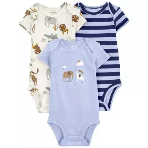 Carter´s Pack 3 Bodies mangas cortas "Elefantes" (1R320710) - comprar online