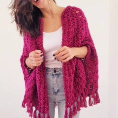 PONCHO RAIZ CC. - GUIA DE TEJIDO en internet