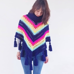 PONCHO BARCELONA / PATRON DE TEJIDO - comprar online