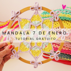 MANDALA 7 DE ENERO - PATRÓN GRATUITO