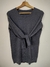 SWEATER BASIC M-L GRIS TOPO