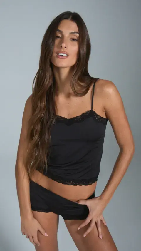 Musculosa con Puntilla Vera / Art 2687