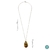 Colar gota pedra olho de tigre - comprar online
