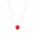 Colar Esfera única de murano veneziano vermelho