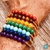 Bracelete Ajna pedra lápis lazuli - O Garimpeiro Semijoias