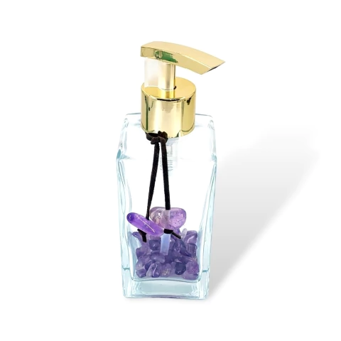 Porta sabonete de pedra ametista