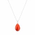Colar Gota pedra Jaspe Vermelho