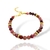 Pulseira pedra rodocrosita argentina facetada