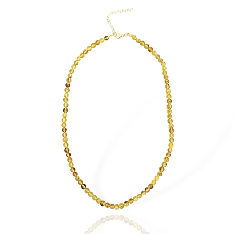 Colar choker de âmbar natural