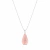 Colar Gota pedra Quartzo Rosa