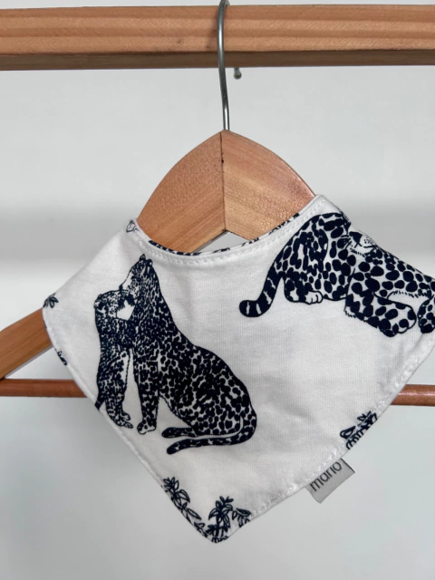 Bandana babero reversible Yaguareté marfil