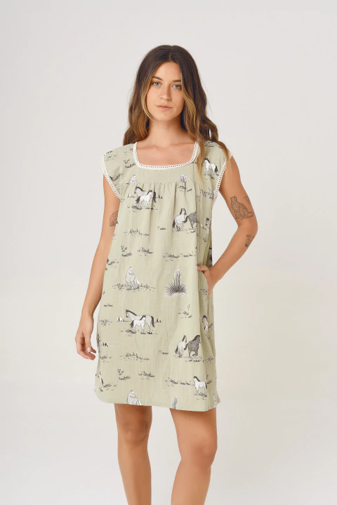 Vestido Caballo Criollo corto - comprar online