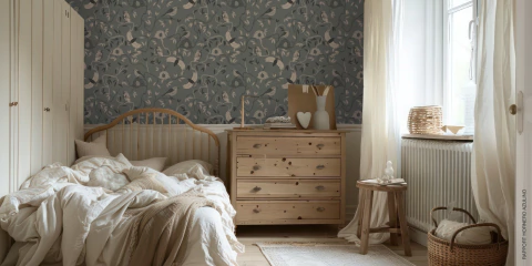 Papel para empapelar Hornero azulino - comprar online