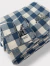 Mantel lienzo cuadrillé azul con estampa Yaguareté - comprar online