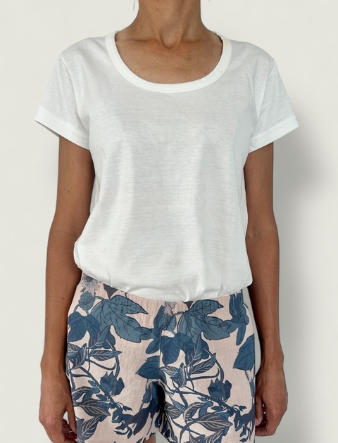 Remera marfil manga corta - comprar online