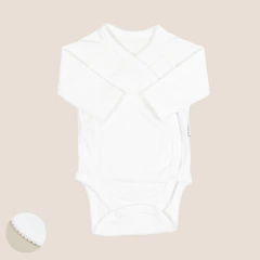 Ajuar White: Gorro, body y pantalón con puño - Chufi Bebés