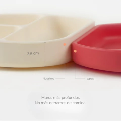 Imagen de Outlet Plato de silicona tres divisiones