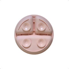 Outlet Plato de silicona anticaida rosa - comprar online