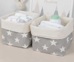 Outlet Contenedor Gris estrellas $2372 - Chufibebes