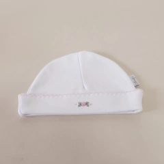 Gorro "Bordado rococó Rosa"