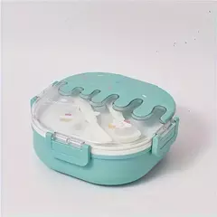 Vianda con divisiones y cubiertos Helado