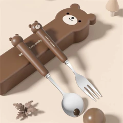 Set de cubiertos Oso con estuche en internet