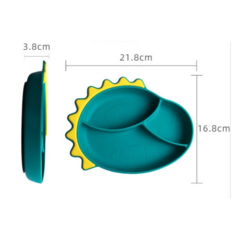 Plato silicona anticaida Dino Rosa - comprar online