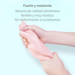 Individual con plato en internet