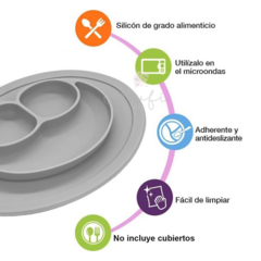 Plato de silicona mini individual
