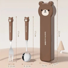 Set de cubiertos Oso con estuche - comprar online