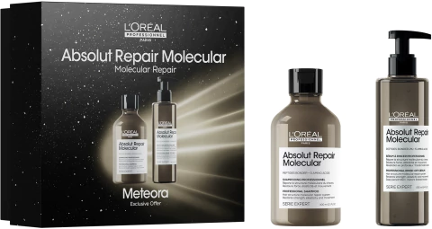 LOREAL KIT METEORA ABSOLUT REPAIR MOLECULAR (SHAMPOO + SERUM) - comprar online
