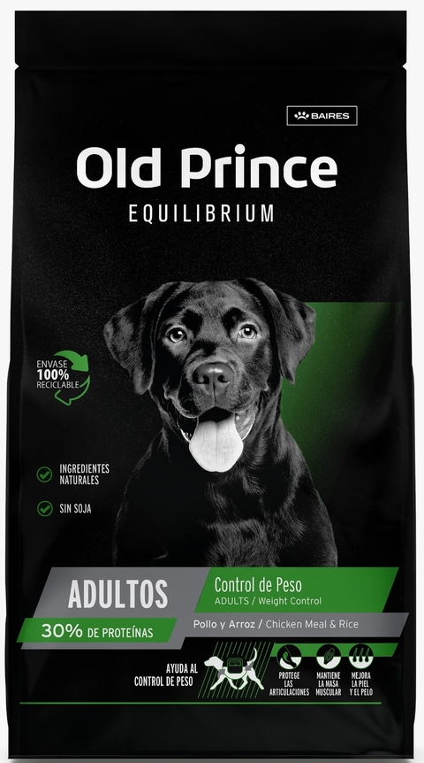 OLD PRINCE ADULTO CONTROL DE PESO (MEDIUM, LARGE) 3 KG