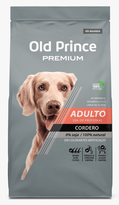 OLD PRINCE PREMIUM CORDERO Y ARROZ X 15KGS