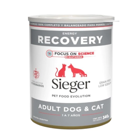SIEGER PERRO LATA RECOVERY X 340 GR. EO