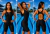 Traje Macaquinho Feminino Preto