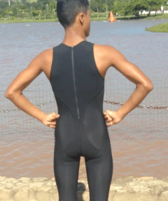 Traje Macaquinho Masculino Preto - Hidromania Rio Natação