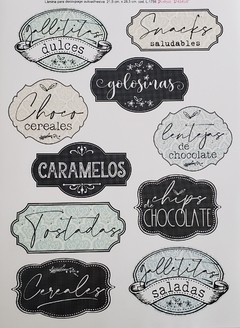 Lamina Autoadhesiva L.1756 Galletitas Dulces...