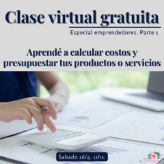Clase virtual gratuita! Especial emprendedores!