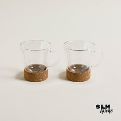 Reine | Mugs Doble Vidrio | Set X 2 290 Ml (cod 435039) - comprar online