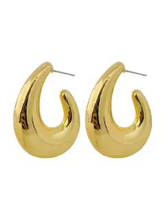 ARGOLA ORGÂNICA FOLHEADA OURO 18K na internet